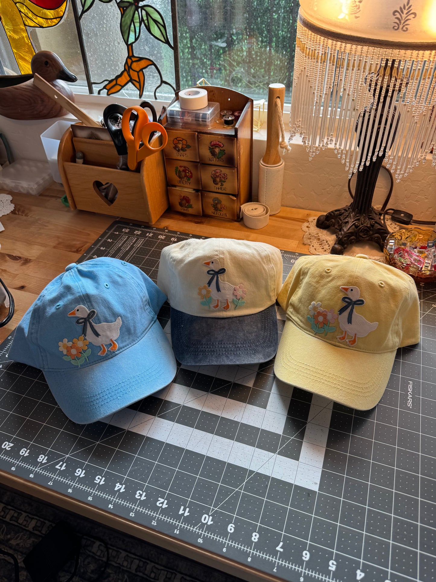 Buttery Yellow Goose Ball Cap