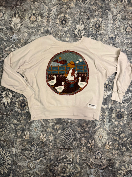 Countryside Goose Girl Sweatshirt- Size M