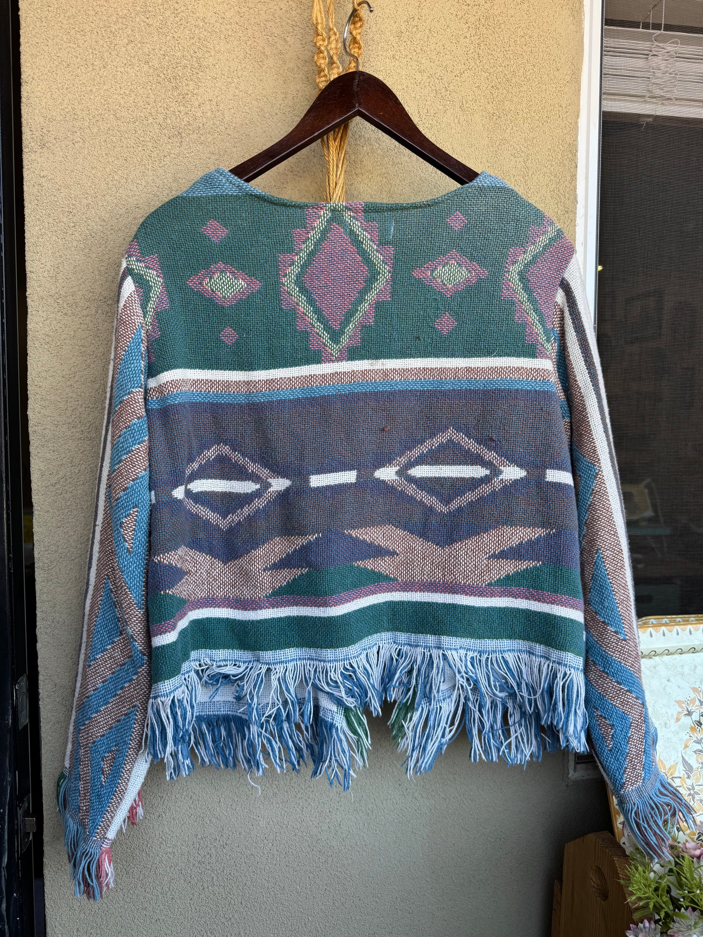 Southwestern Fringe Cardigan – Size Medium