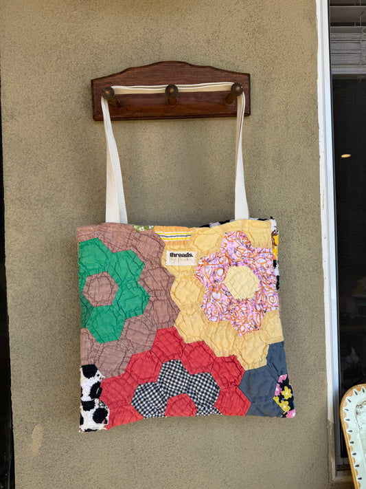 Grandma’s Garden Patchwork Tote