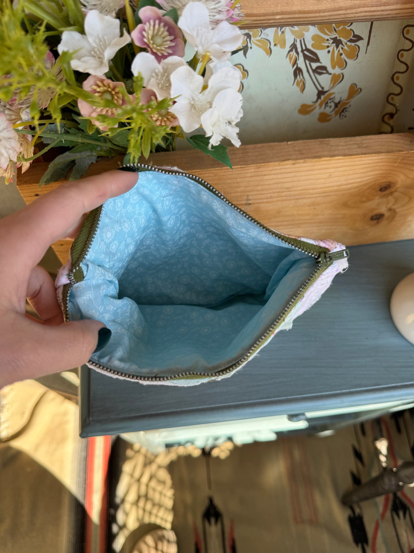 Pastel Star Quilt Pouch