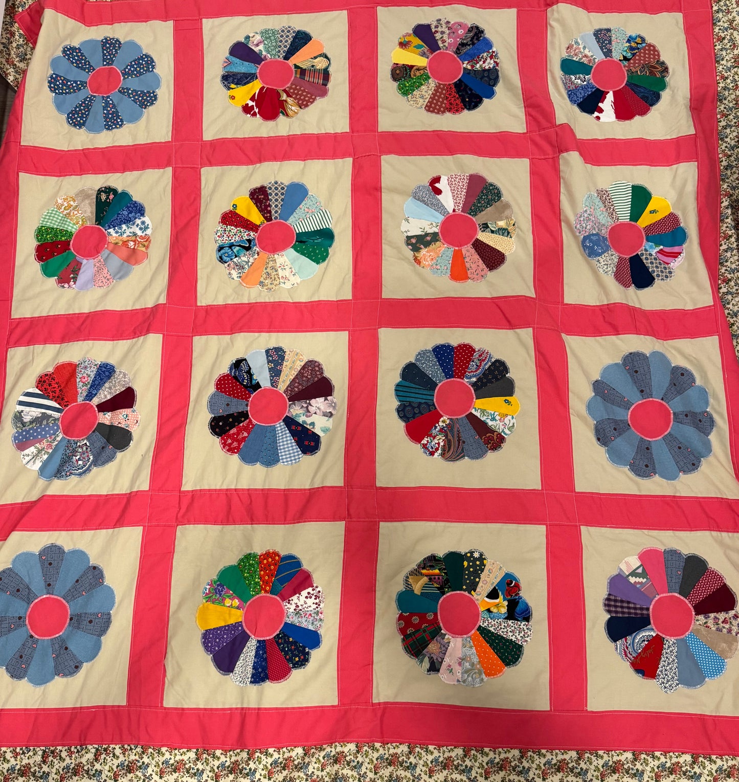 Pink Cottage Dresden Quilt