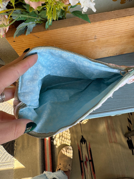 Lilac & Floral Quilt Pouch