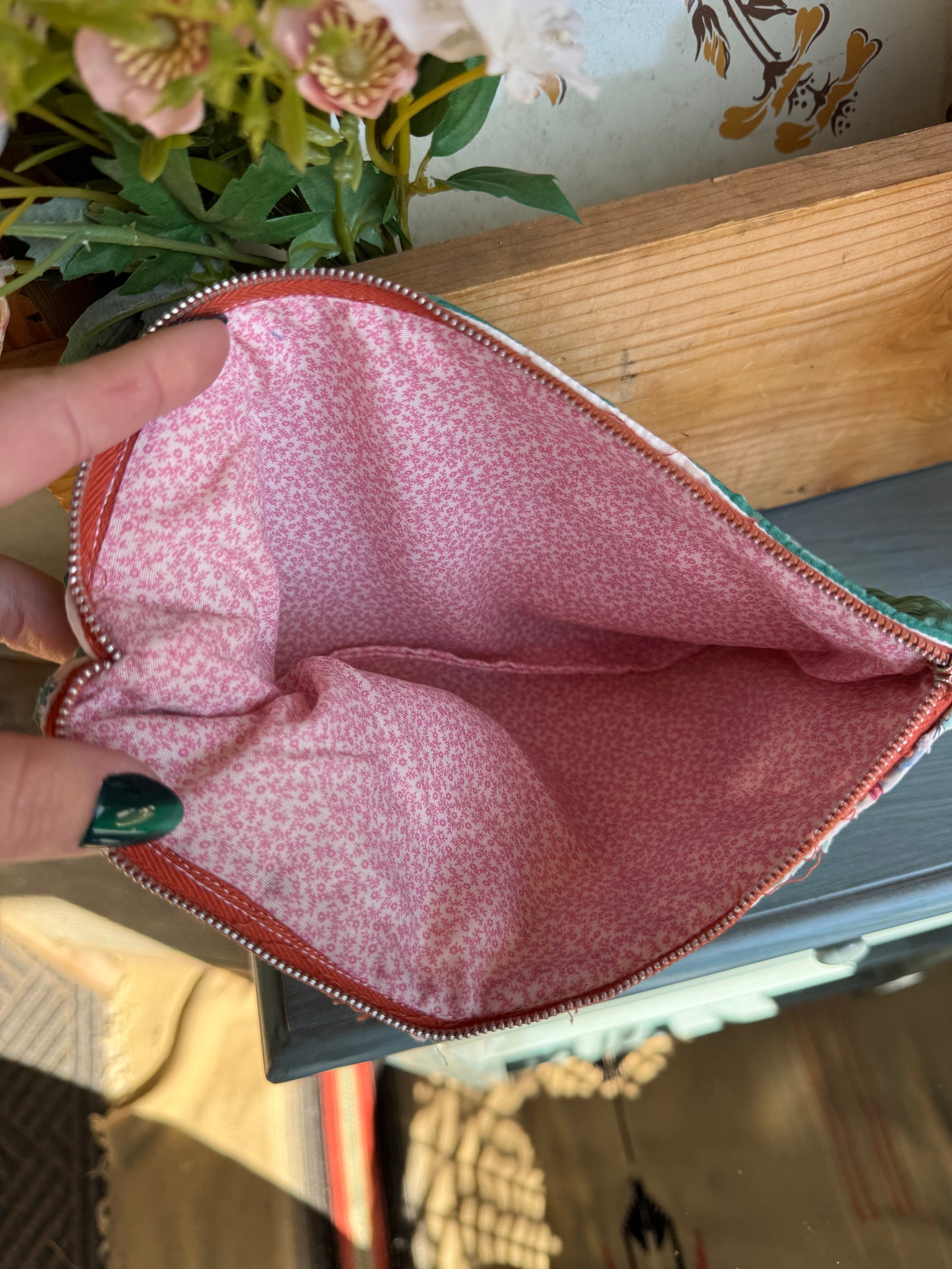 Vintage Scrappy Patchwork Pouch