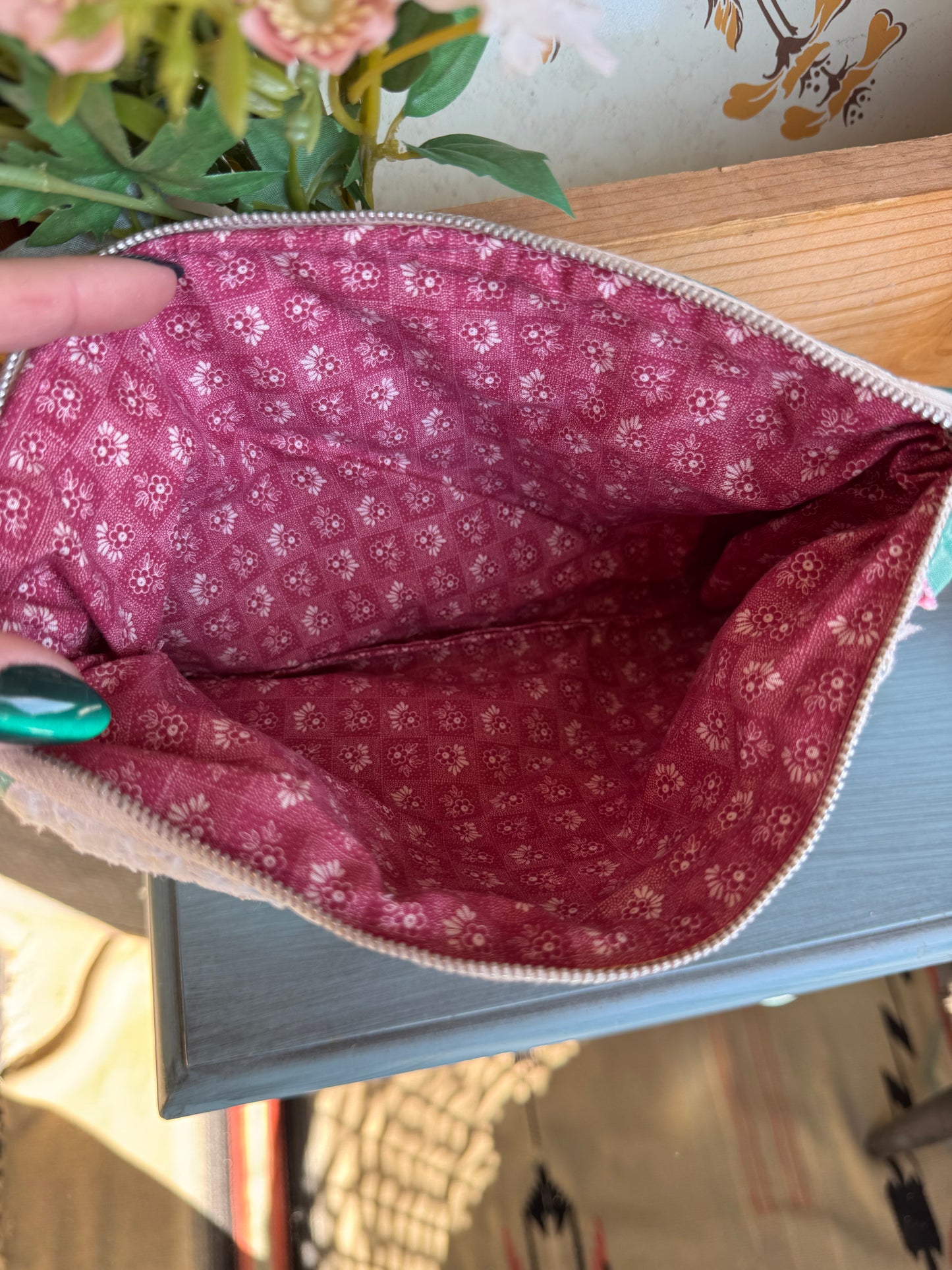 Vintage Patchwork Quilt Pouch