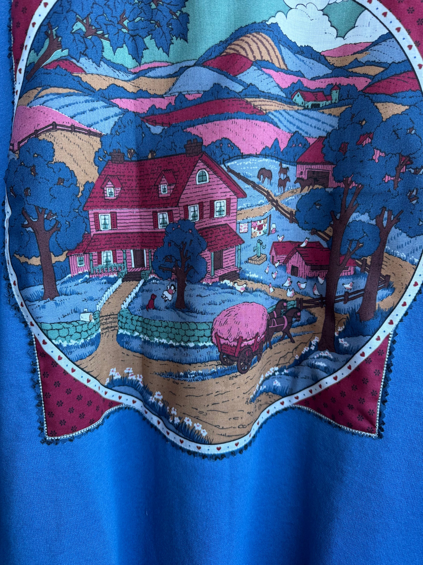 Countryside Daydream Patchwork Crewneck — Size XL